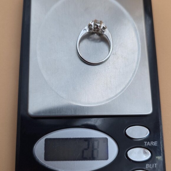 Size 7.25 Sterling Silver Stunning Avon Cubic Zirconia Gem Ring A4545 - Picture 10 of 10